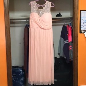 Prom/wedding dress in light pink color